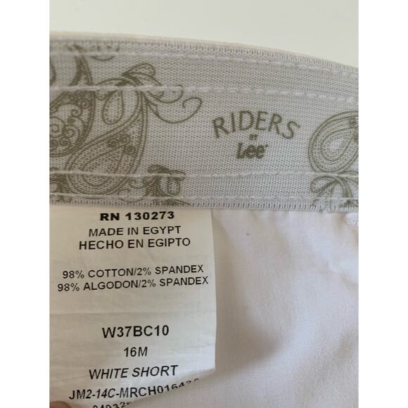 Riders by Lee white shorts size 16M - Picture 3 of 3